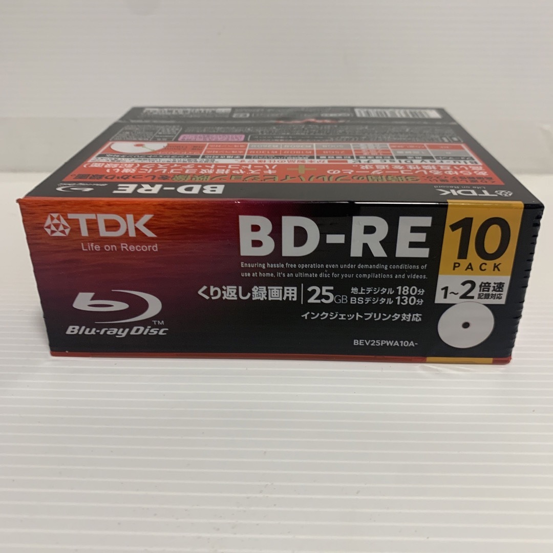 TDK(ティーディーケイ)のTDK BD-RE ブルーレイディスク 10パック  BEV25PWA10A エンタメ/ホビーのDVD/ブルーレイ(その他)の商品写真