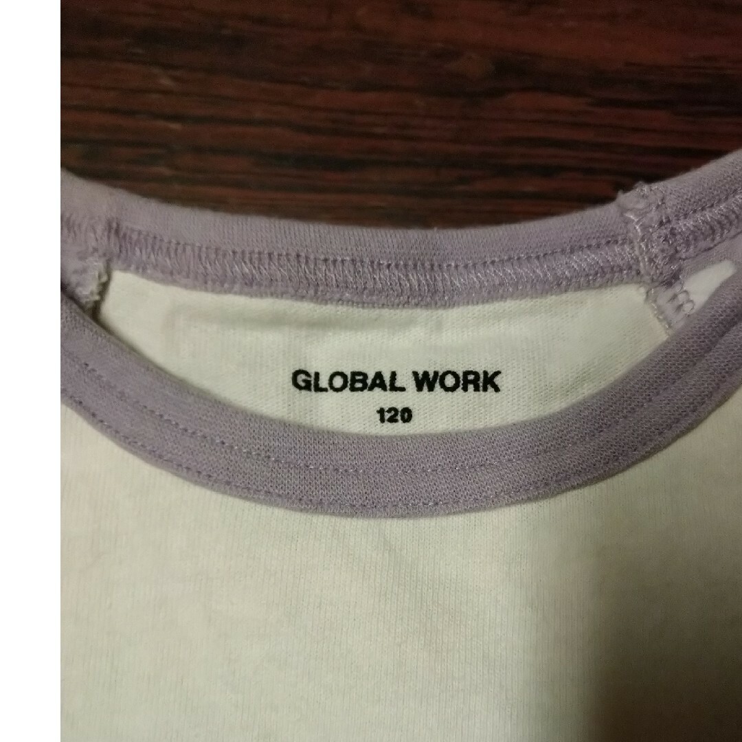 GLOBAL WORK(グローバルワーク)のミニーちゃんロンT 120 キッズ/ベビー/マタニティのキッズ服女の子用(90cm~)(Tシャツ/カットソー)の商品写真