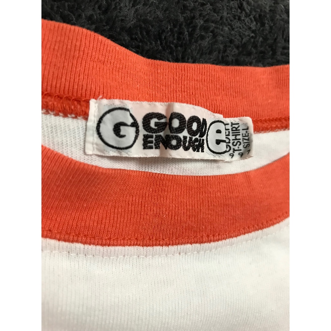 GOODENOUGH(グッドイナフ)のgoodenough Ringer Tee  White/Orange L メンズのトップス(Tシャツ/カットソー(半袖/袖なし))の商品写真