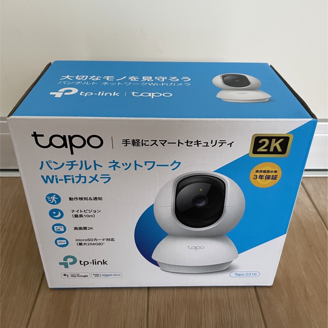 tapo パンチルト ネットワーク Wi-Fiカメラ スマホ/家電/カメラのスマホ/家電/カメラ その他(防犯カメラ)の商品写真