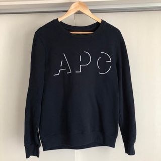 美品【A.P.C.】30周年 HIVER87タグ 反転ロゴ スウェット