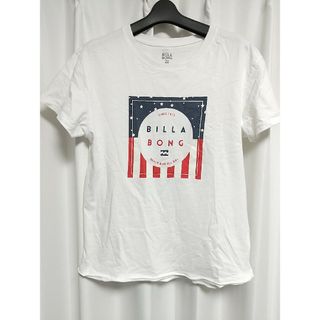 ビラボン(billabong)のBILLABONG ビッグロゴ 半袖 Tシャツ Ｍサイズ 白 ビラボン サーフ(Tシャツ/カットソー(半袖/袖なし))