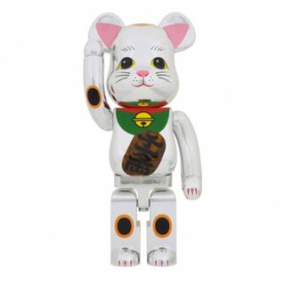 メディコムトイ(MEDICOM TOY)のBE@RBRICK 招き猫 銀メッキ 発光 1000％(その他)