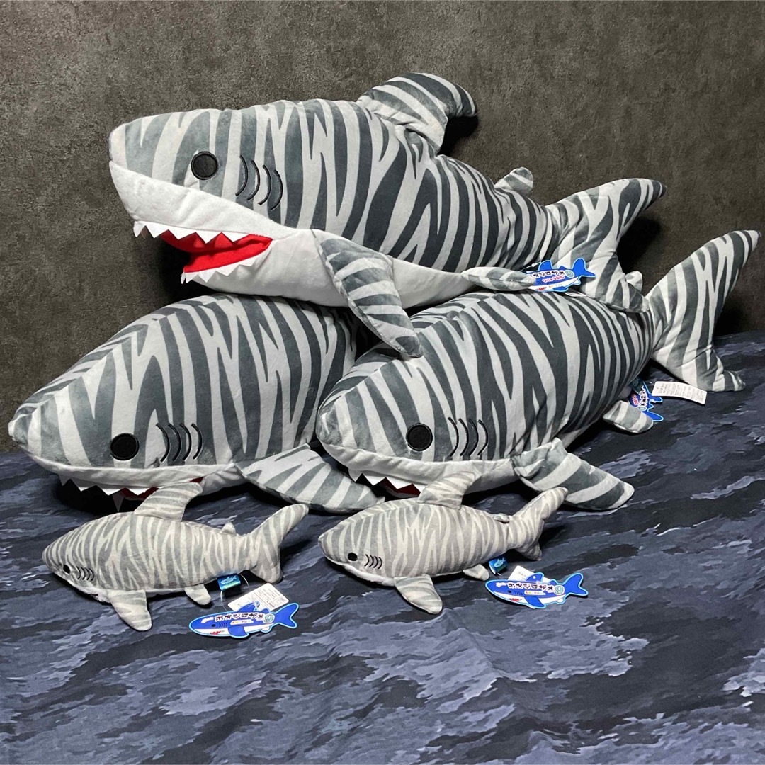 くったりホオジロザメ9 ウルトラBIGぬいぐるみサメ鮫SHARKイタチST