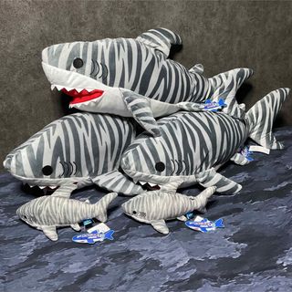 くったりホオジロザメ9 ウルトラBIGぬいぐるみサメ鮫SHARKイタチST(ぬいぐるみ)