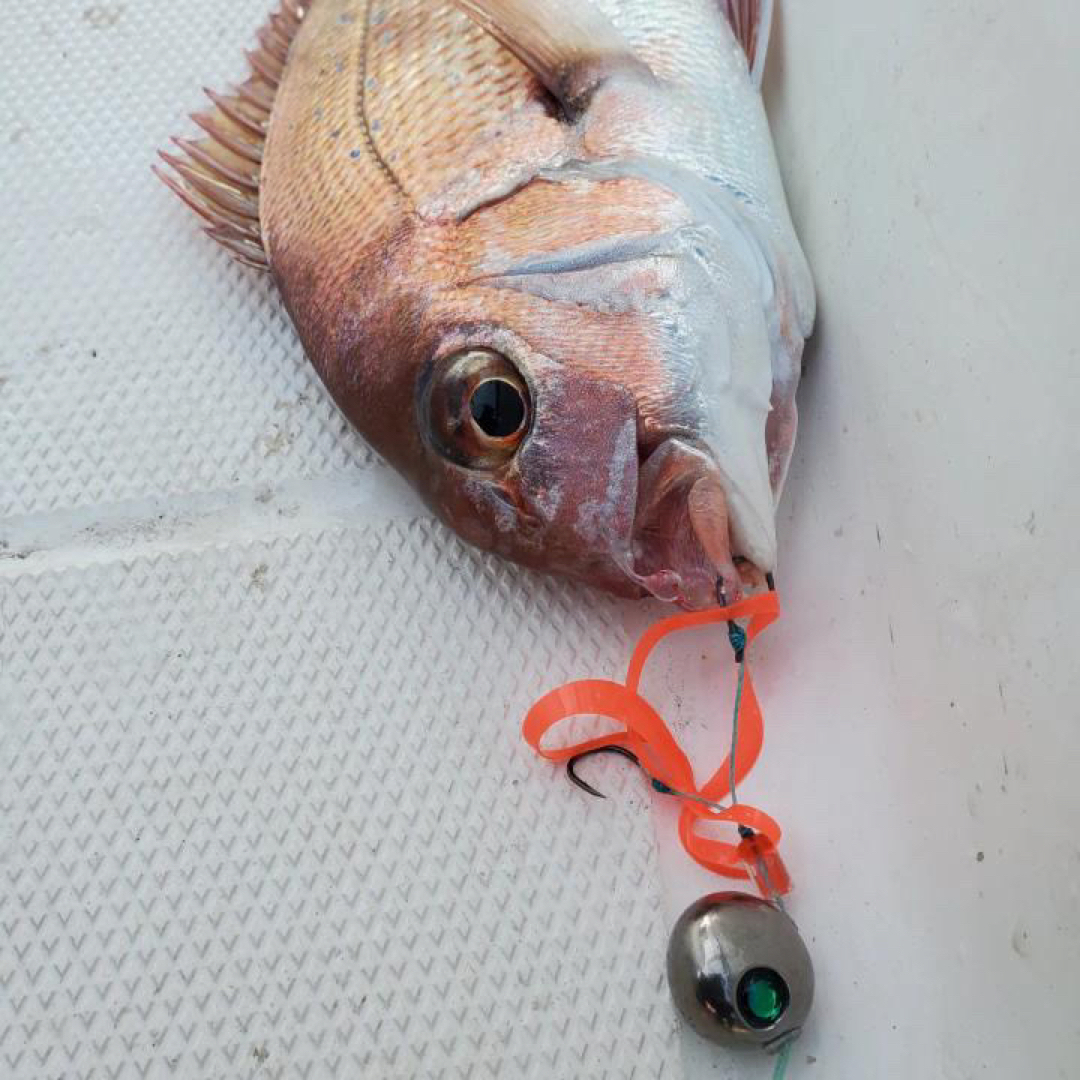 丸型赤金260g1個　タイラバ　鯛ラバヘッド　タングステン　送料無料 3