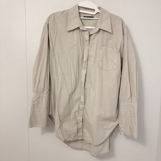 ザラ(ZARA)のZARA ベージュ シャツ(シャツ/ブラウス(長袖/七分))