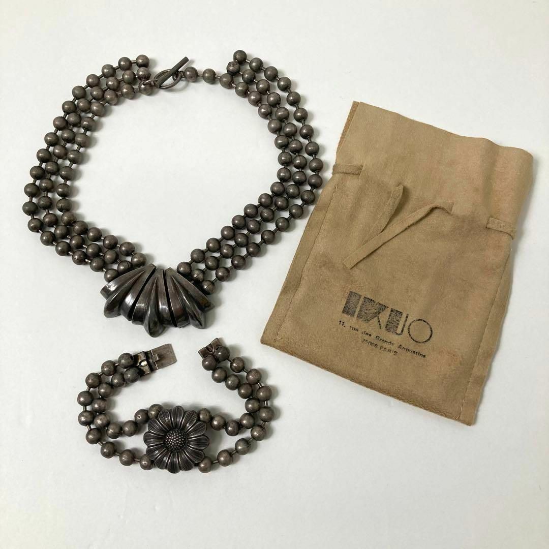 IKUO PARIS ヴィンテージ ネックレス、ブレスレットセットアクセサリー