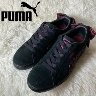 プーマ(PUMA)の極美品 PUMA バービー コラボスニーカー リボン スエード 25㎝(スニーカー)