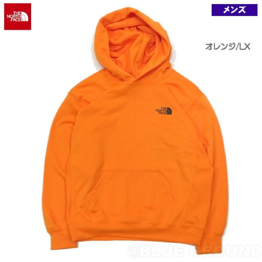 THE NORTH FACE(ザノースフェイス)のS ノースフェイス バックスクエアロゴフーディー NT12142 オレンジ LX メンズのトップス(パーカー)の商品写真