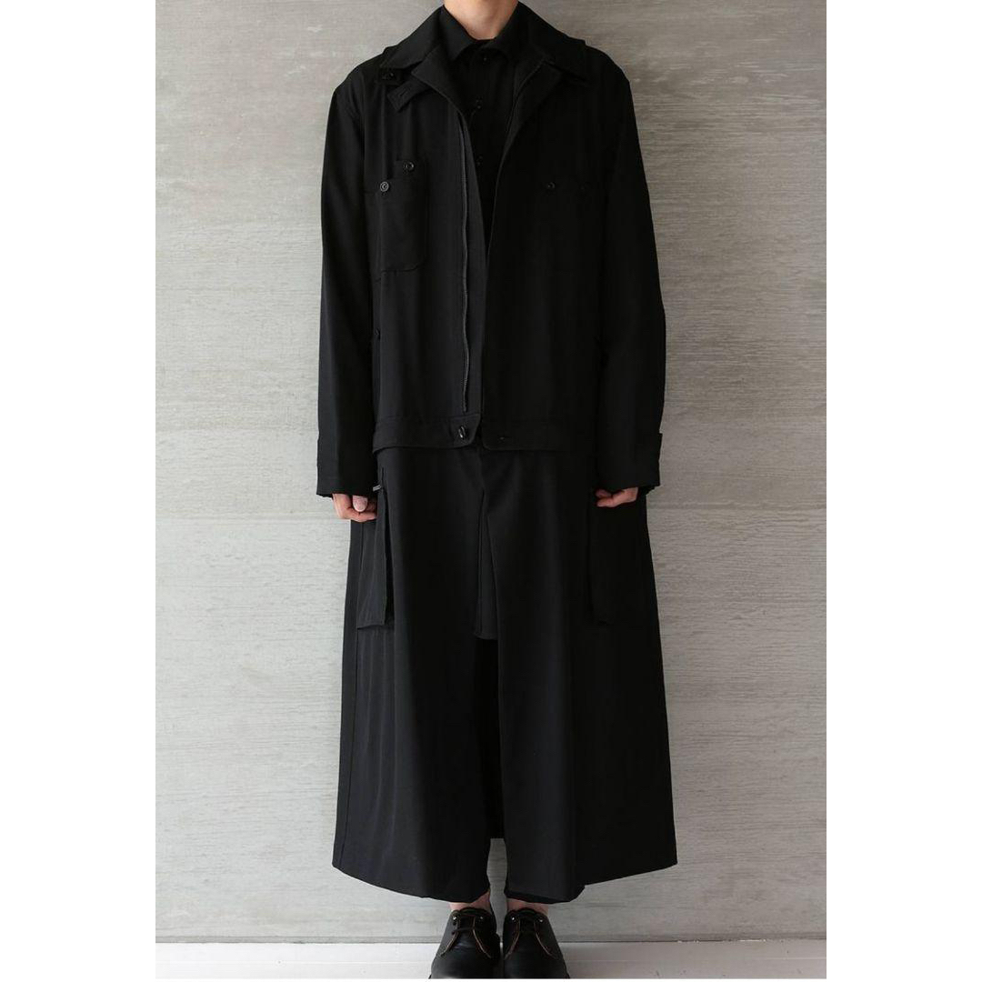 Yohji Yamamoto POUR HOMME(ヨウジヤマモトプールオム)の【求】 yohji yamamoto  17aw ツナギコート メンズのジャケット/アウター(チェスターコート)の商品写真