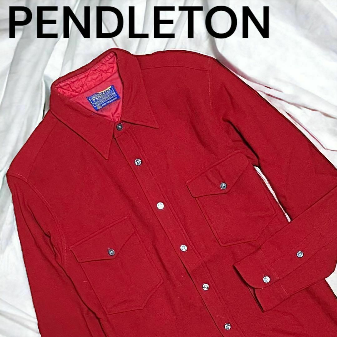 希少 60年代製★ペンドルトン 厚手 ウールシャツ ウエスタンシャツ 長袖
