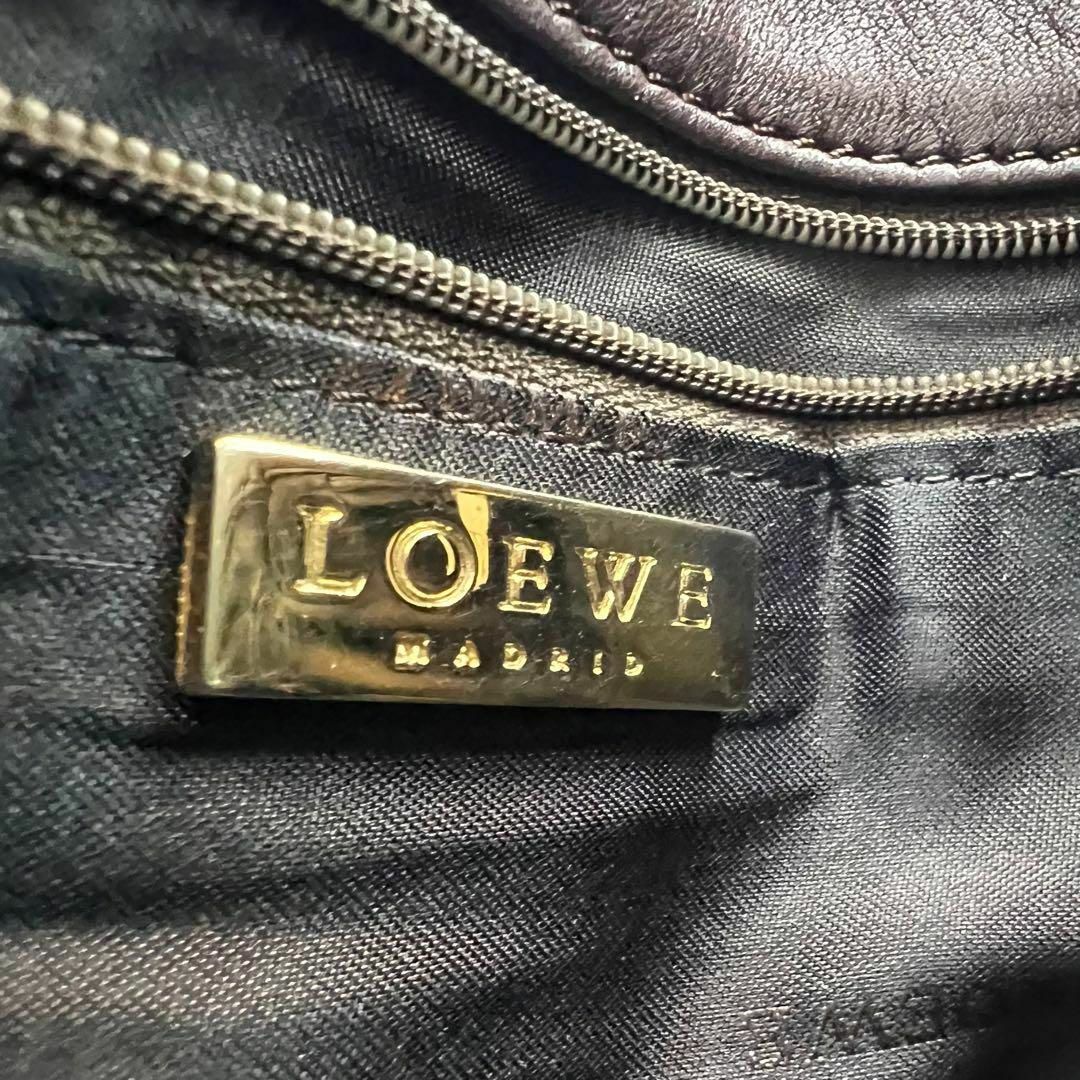 ✨美品✨ Loewe リアルファー ナッパレザー ハンドバッグ レディース