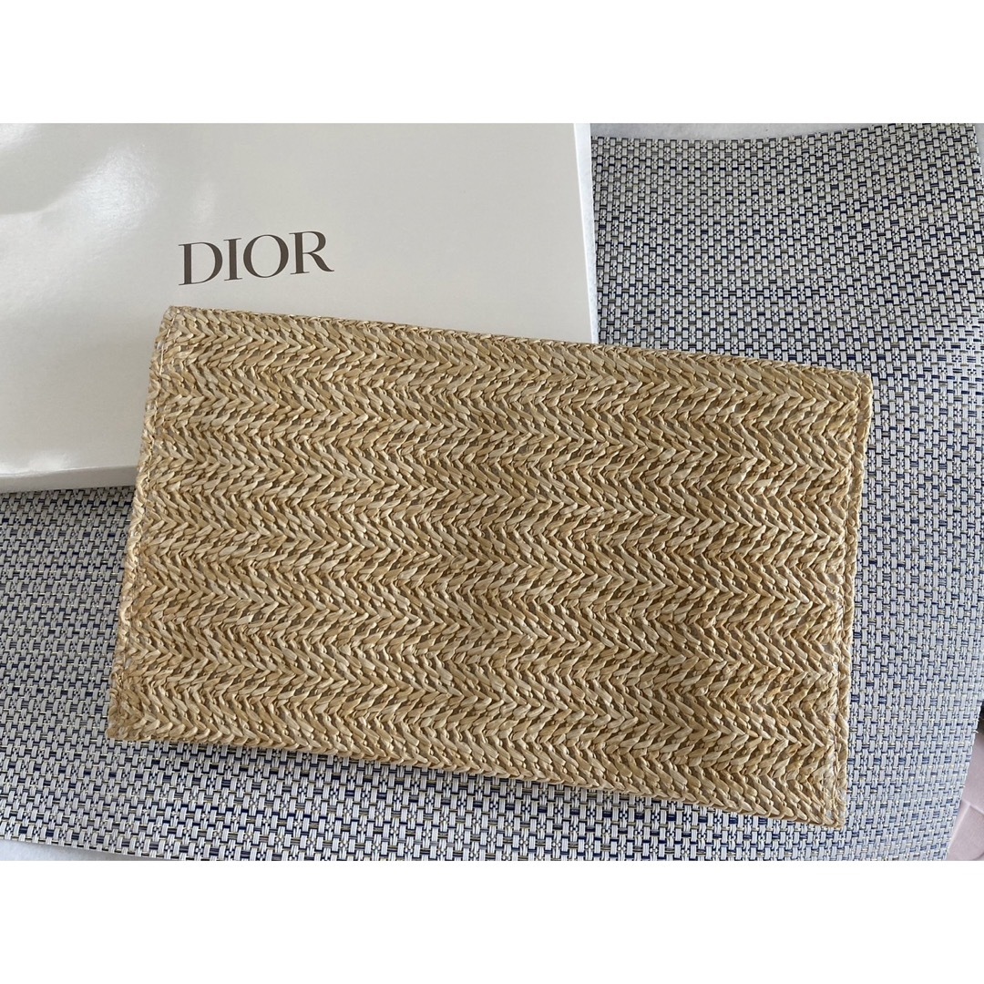 【Dior】ノベルティポーチ ストローポーチ(クラッチタイプ) 【新品未使用】 1