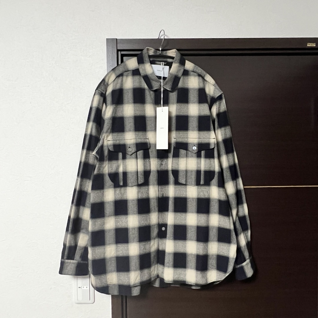 UNUSED - SUGARHILL 22aw OMBRE ROUND-COLLAR SHIRTの通販 by shops ...