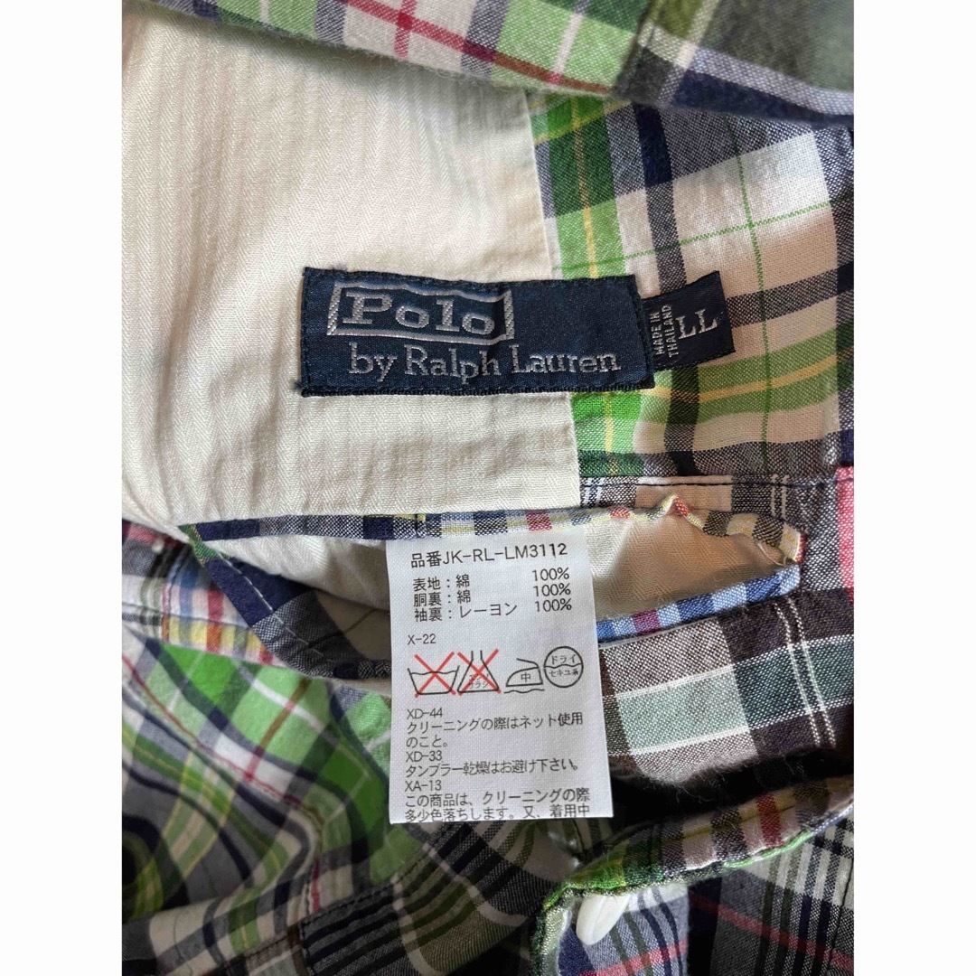 POLO RALPH LAUREN(ポロラルフローレン)のポロラルフローレン　パッチワーク　チェック　テーラードジャケット メンズのジャケット/アウター(テーラードジャケット)の商品写真