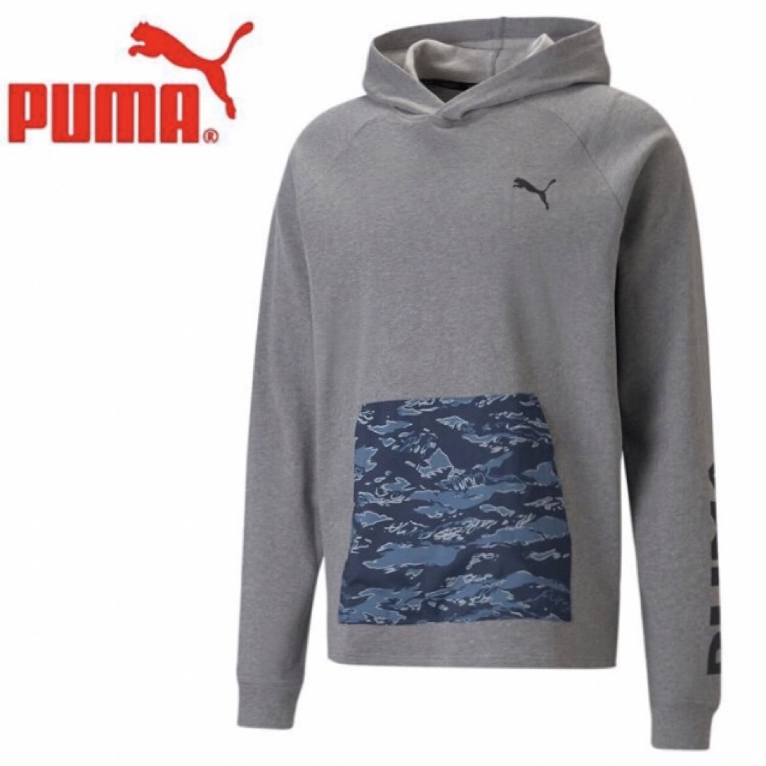 PUMA(プーマ)の【PUMA / プーマ】プルオーバーパーカー スウェット・グレー系・XL メンズのトップス(パーカー)の商品写真