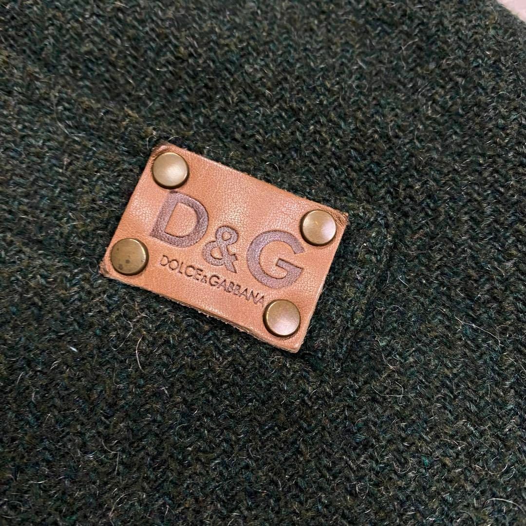 ✨美品✨ D&G ダッフルコート XS 裏地総柄 グリーン ウール 花柄