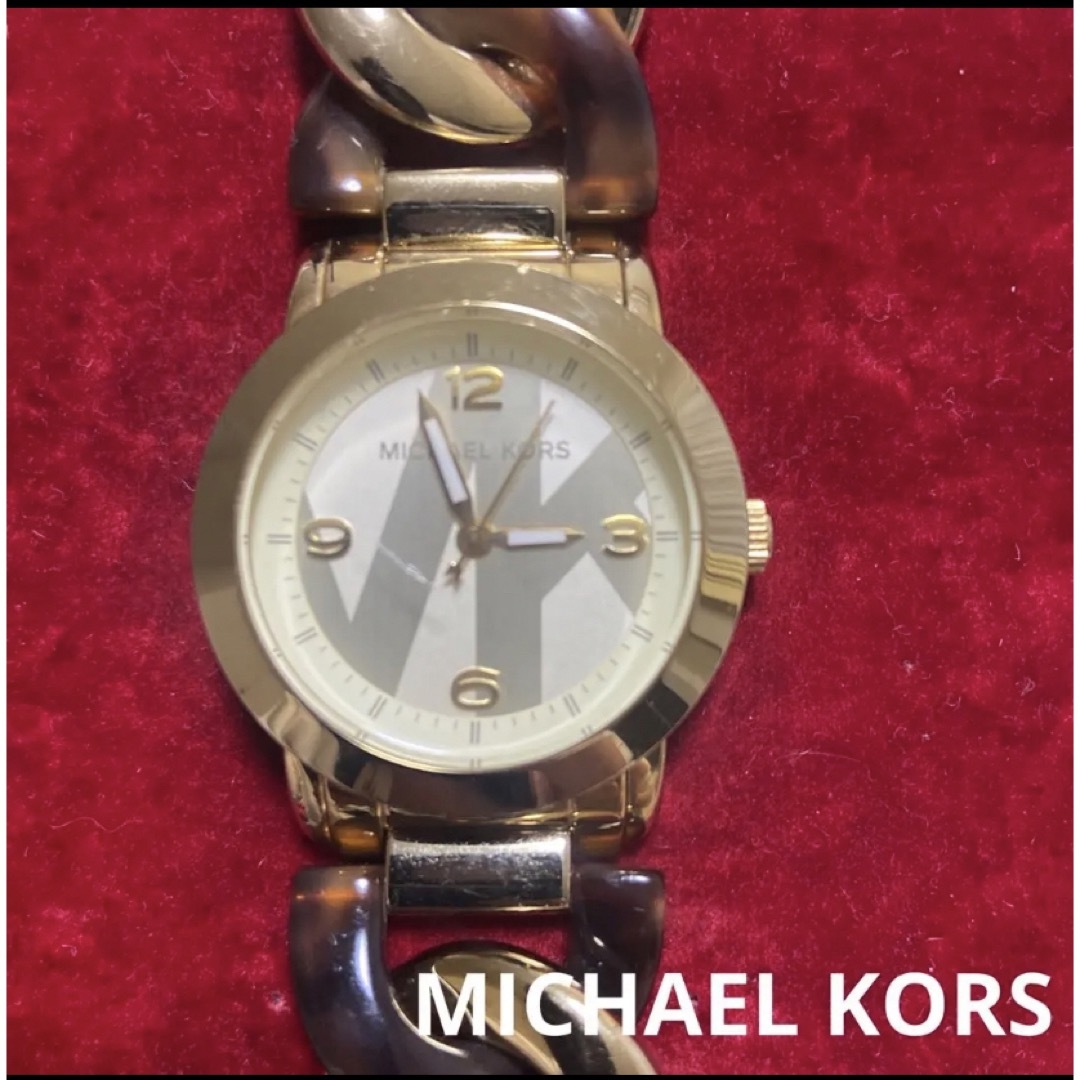 Michael Kors(マイケルコース)のMICHAEL KORS 腕時計 べっ甲柄 ブレスレットタイプ レディースのファッション小物(腕時計)の商品写真