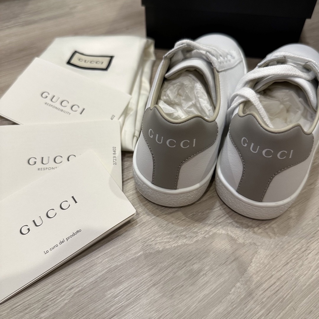 Gucci(グッチ)の新品未使用　GUCCI スニーカー　18-19cm キッズ/ベビー/マタニティのキッズ靴/シューズ(15cm~)(スニーカー)の商品写真