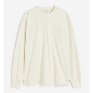 エイチアンドエム(H&M)のルーズフィットジャージートップス(Tシャツ/カットソー(七分/長袖))