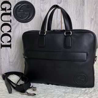 Gucci - 人気♡美品♡A4可♡インターロッキング♡グッチ レザー 2way