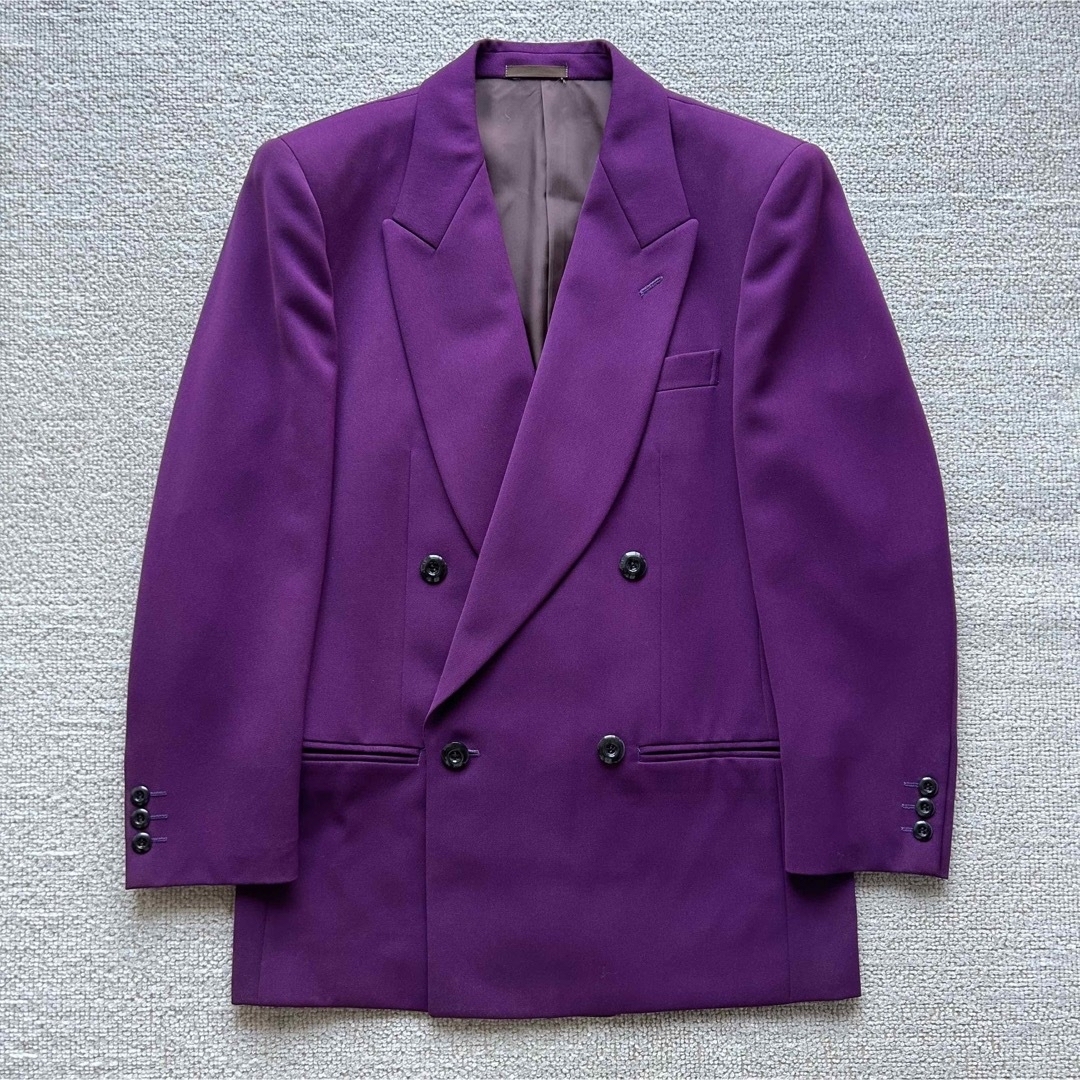 80s purple color over size double set up メンズのスーツ(セットアップ)の商品写真