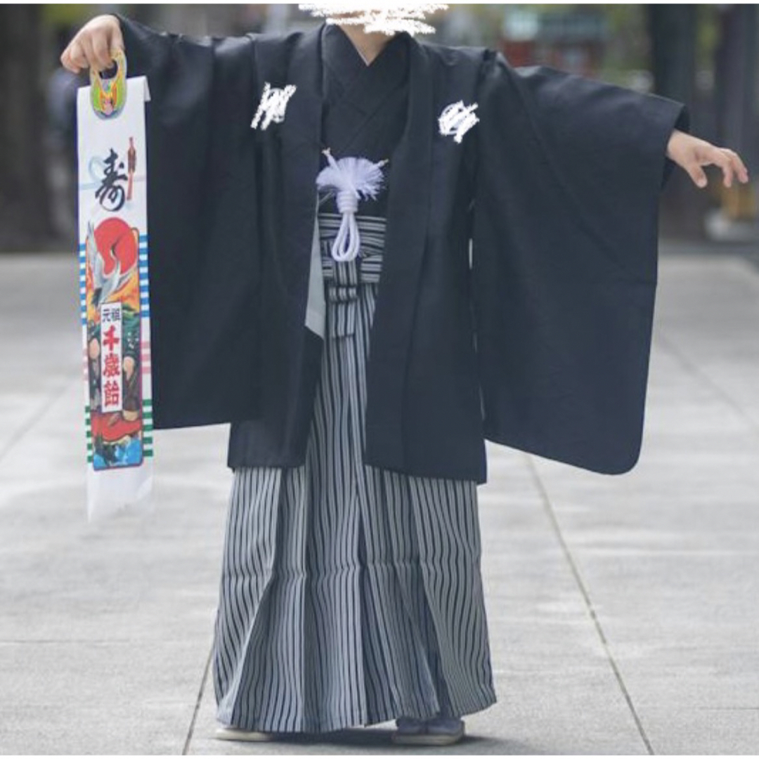 京越 七五三5歳 男の子 着物  羽織 袴 フルセット