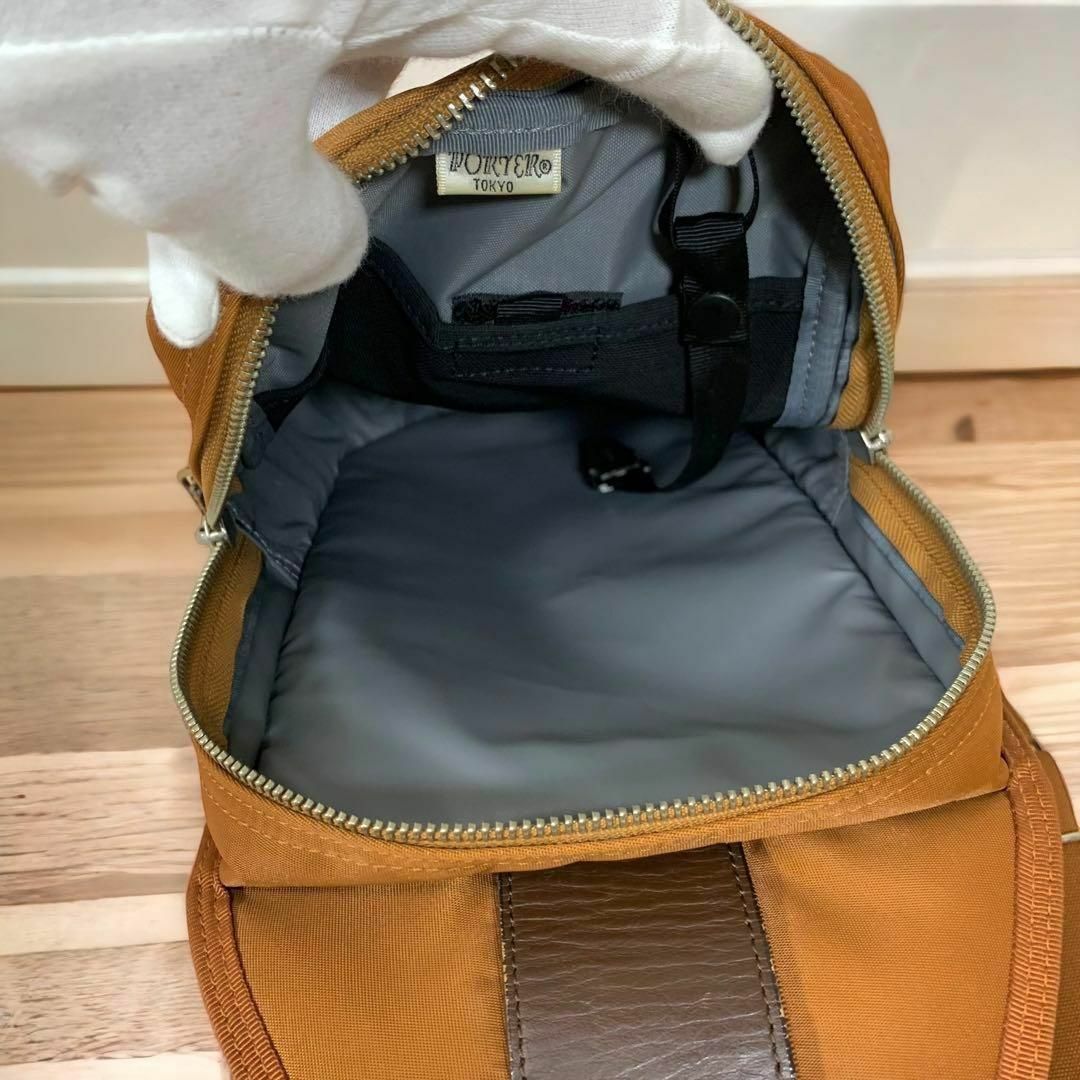 美品】PORTER LIFT リフト スリングショルダーバッグ-