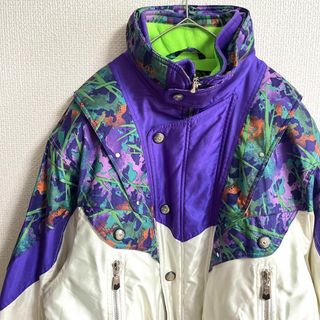 90s DESCENTE  デサント 派手 好配色 スキーウェア ジャケット