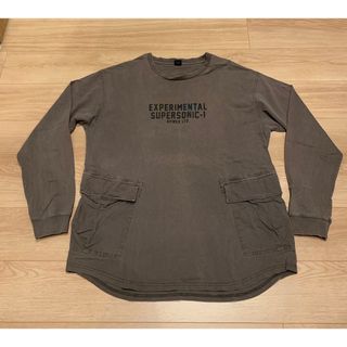 アヴィレックス(AVIREX)の美品 avirex ロンT XXL チャコールグレー(Tシャツ/カットソー(七分/長袖))