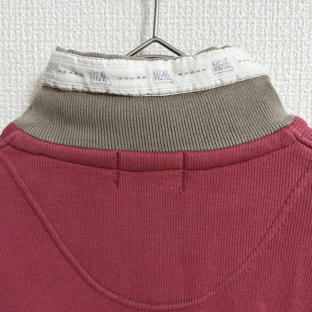 UCLA スウェット トレーナー ポロシャツ 襟付き 刺繍 コットンニット