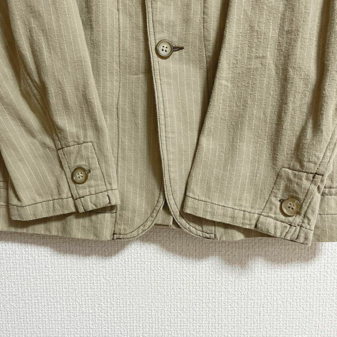 WOOL RICH テーラードジャケット コットン ストライプ L