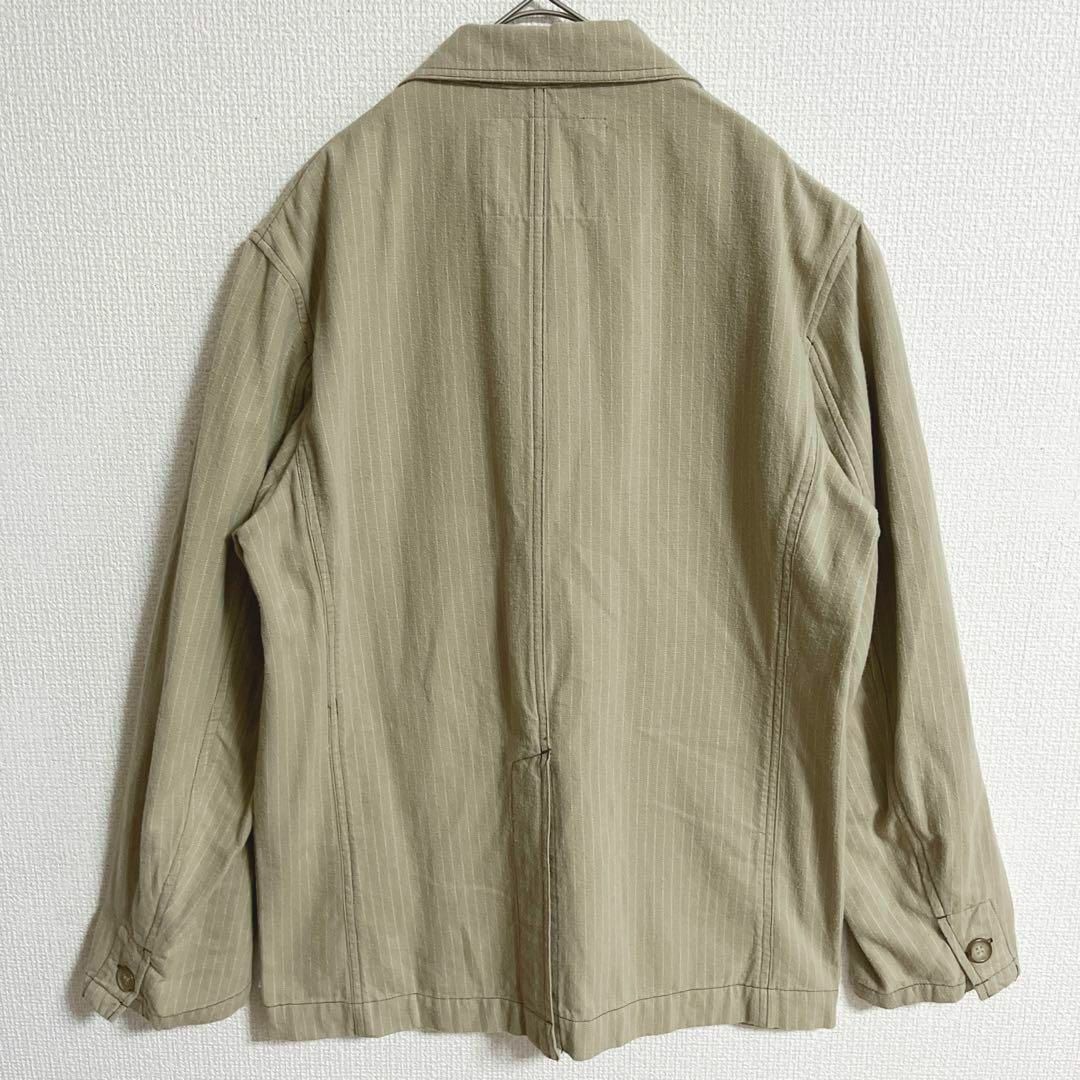 WOOL RICH テーラードジャケット コットン ストライプ L