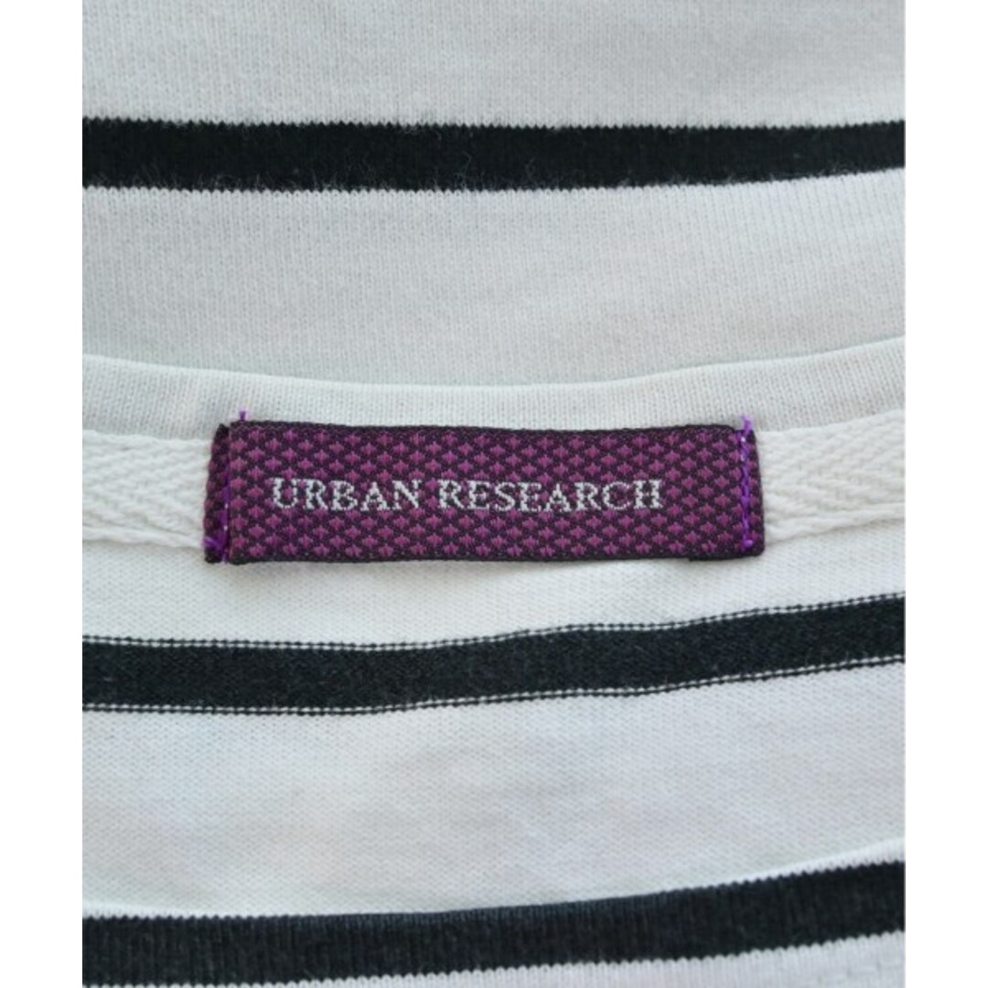 URBAN RESEARCH(アーバンリサーチ)のURBAN RESEARCH Tシャツ・カットソー F 白x黒(ボーダー) 【古着】【中古】 レディースのトップス(カットソー(半袖/袖なし))の商品写真