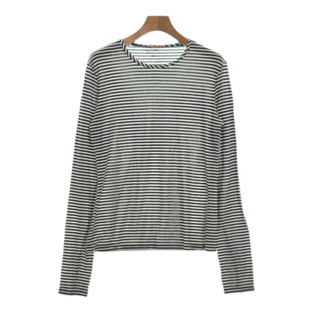 Max Mara STUDIO Tシャツ・カットソー F 黒x白(ボーダー)