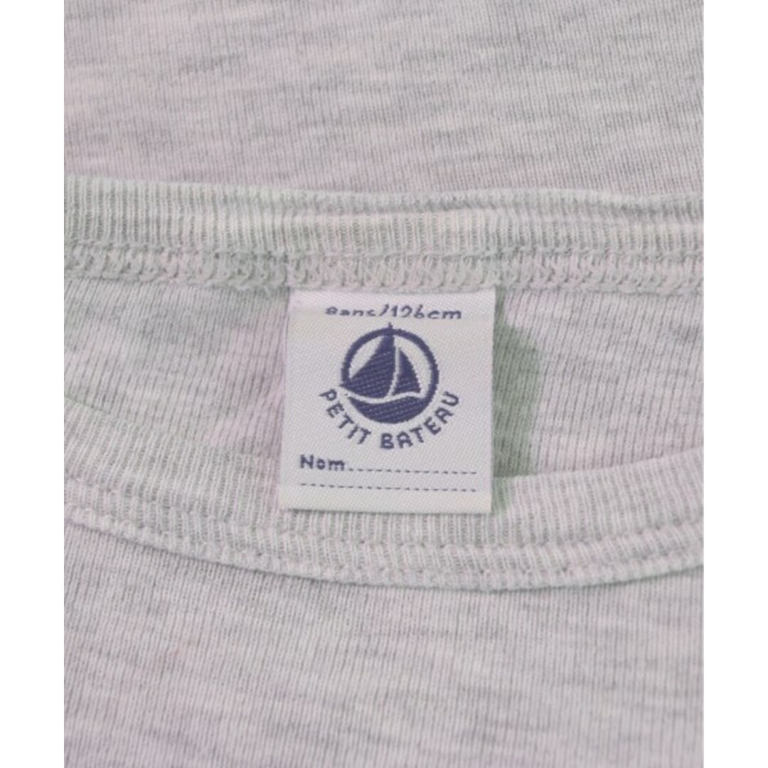 PETIT BATEAU(プチバトー)のPETIT BATEAU プチバトー Tシャツ・カットソー 126 グレー 【古着】【中古】 キッズ/ベビー/マタニティのキッズ服女の子用(90cm~)(Tシャツ/カットソー)の商品写真