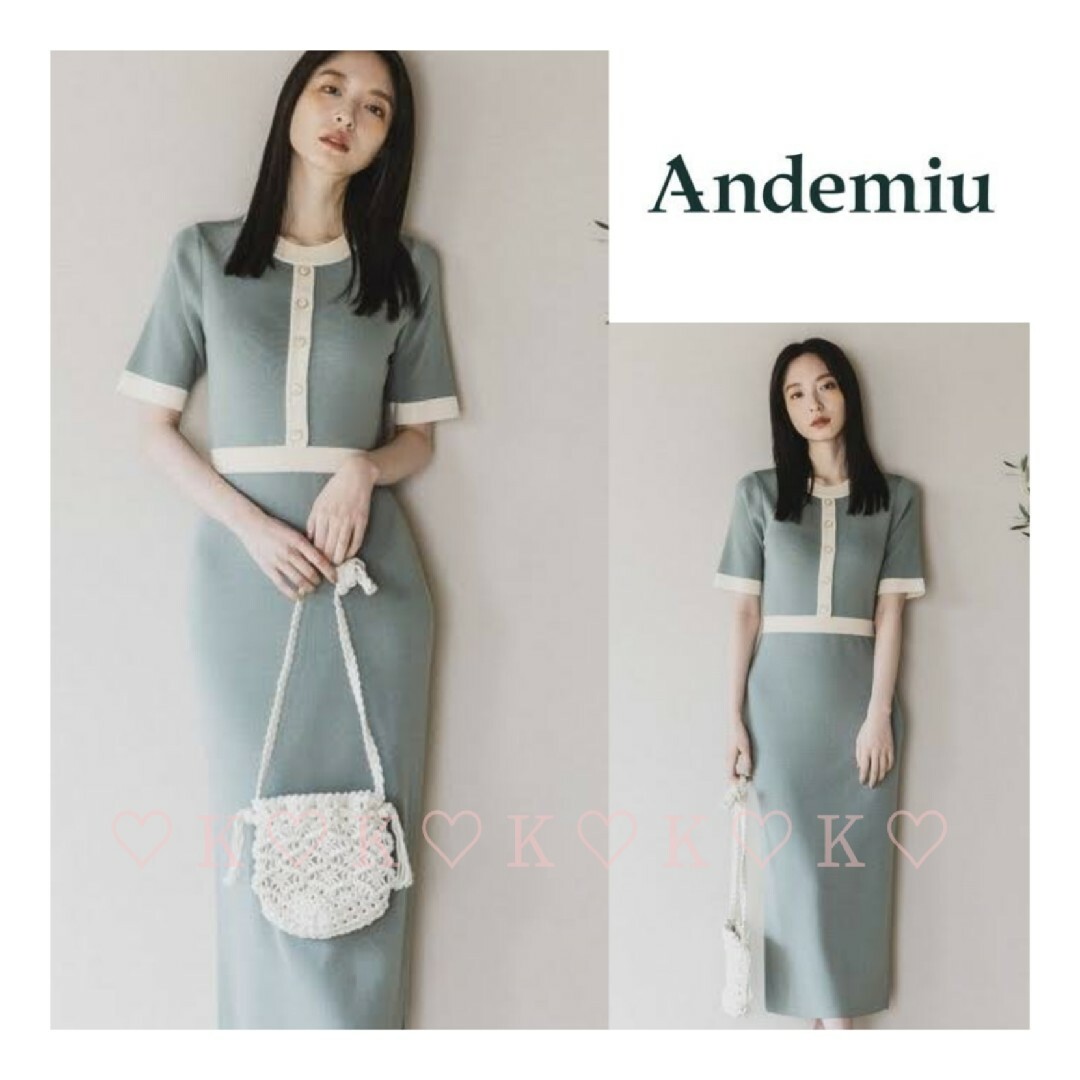 〘新品未使用品〙Andemiu＊ハイショクIラインワンピース