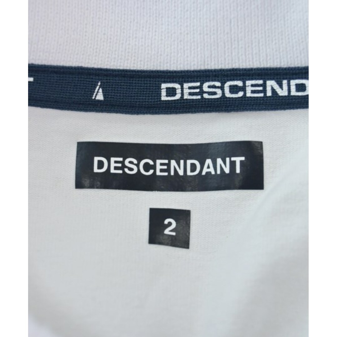 DESCENDANT(ディセンダント)のDESCENDANT ディセンダント ポロシャツ 2(M位) 白 【古着】【中古】 メンズのトップス(ポロシャツ)の商品写真