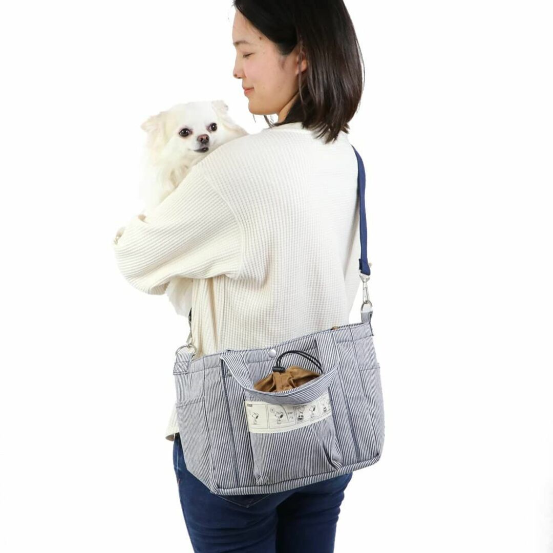 その他NEW 犬 散歩バッグ スヌーピー ヒッコリー お散歩 バッグ (28×23cm