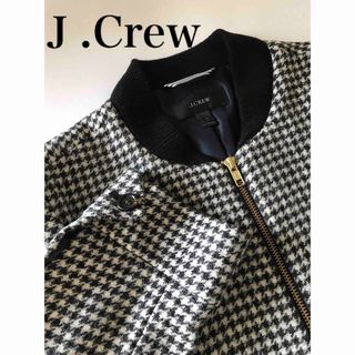 ジェイクルー(J.Crew)の【未使用品】jcrew 千鳥格子　ボンバージャケット(ノーカラージャケット)