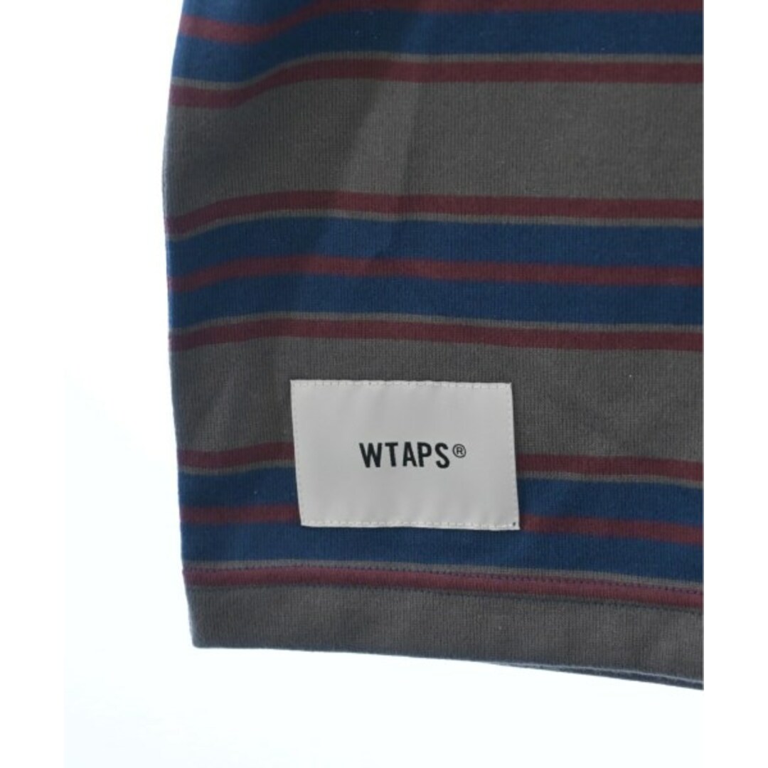 WTAPS Tシャツ・カットソー 03(L位) グレーx青x赤等(ボーダー) 4