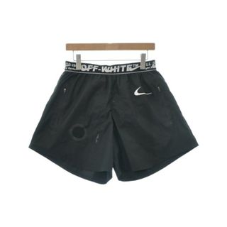 オフホワイト(OFF-WHITE)のOFF-WHITE オフホワイト ショートパンツ M 黒 【古着】【中古】(ショートパンツ)