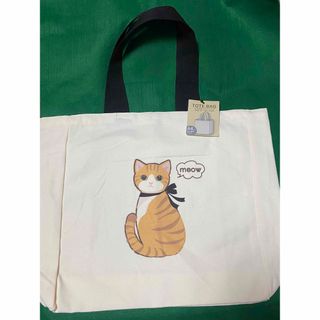 新品　猫柄キャンパストートバック(トートバッグ)