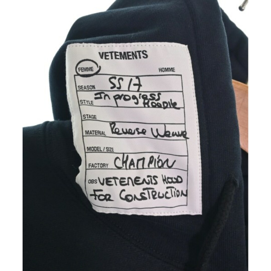 VETEMENTS - VETEMENTS ヴェトモン パーカー M 黒 【古着】【中古】の ...