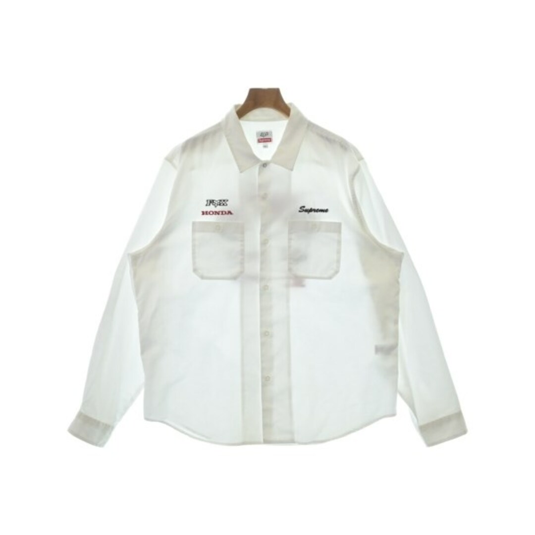 Supreme シュプリーム カジュアルシャツ L 白 【古着】-