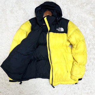 ノースフェイス ダウンジャケット 黄色 型番91841 Lサイズ ヌプシ-