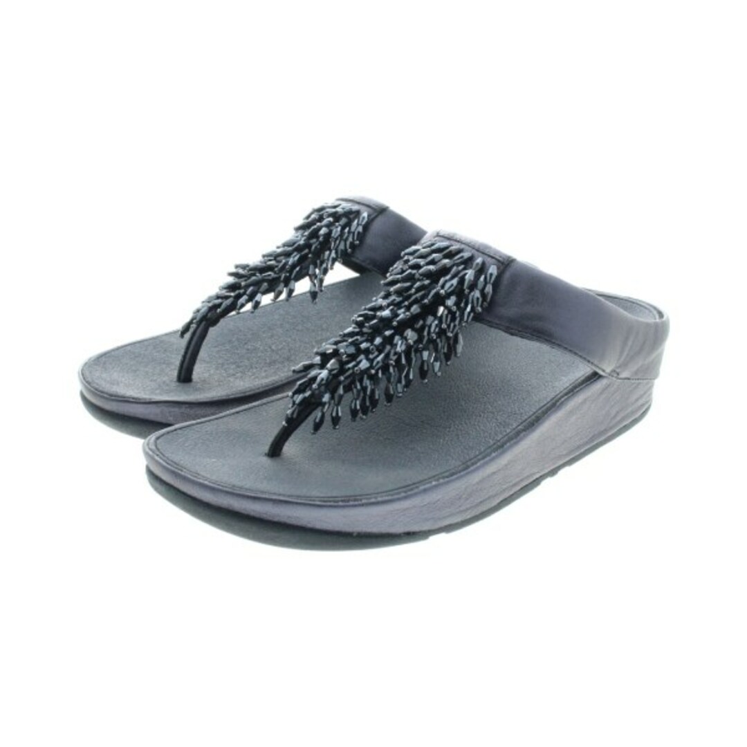 fitflop(フィットフロップ)のfitflop フィットフロップ サンダル 24.2cm 紺 【古着】【中古】 レディースの靴/シューズ(サンダル)の商品写真