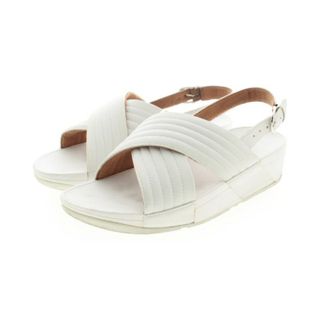 フィットフロップ(fitflop)のfitflop フィットフロップ サンダル 24.2cm 白 【古着】【中古】(サンダル)