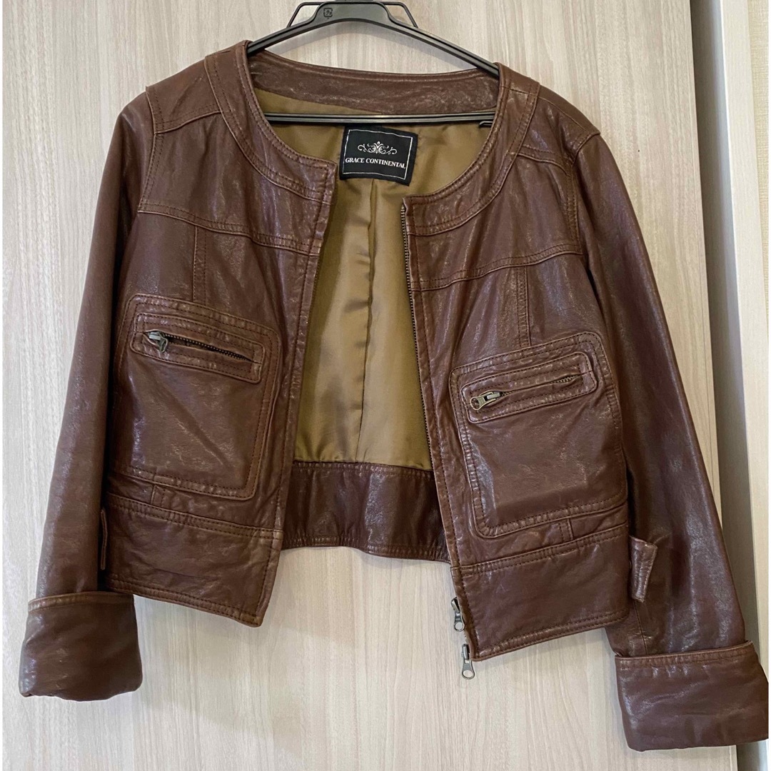 GRACE CONTINENTAL(グレースコンチネンタル)のラム　革ジャン メンズのジャケット/アウター(レザージャケット)の商品写真